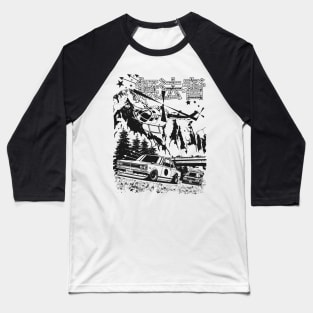 Hakosuka pursuit police helicopter Baseball T-Shirt